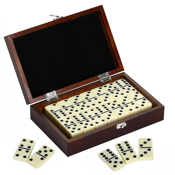 Hathaway Premium Domino Set with Wooden Carry Case