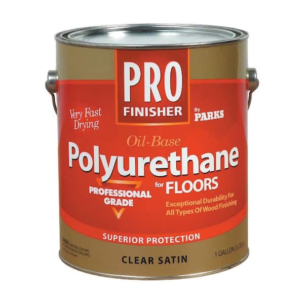 Rust-Oleum Parks Pro Finisher 1 gal. Clear Satin 450 VOC Oil-Based Interior Polyurethane for Floors (2-Pack)