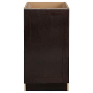 Edson Shaker Assembled 18x34.5x24.5 in. Base Cabinet with Pull Out Trash Can in Dusk