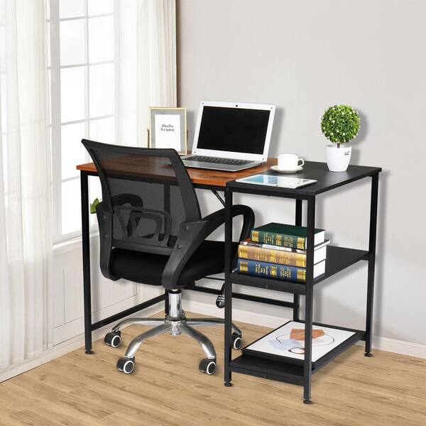 Brookside Delle Industrial 40-in Gray Classic Computer Desk in the Desks  department at