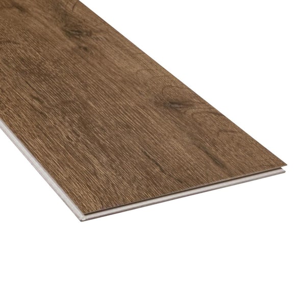 Mohawk Home Rivers Edge Oak Waterproof Rigid 5mm Thick Luxury Vinyl Plank +  Pad