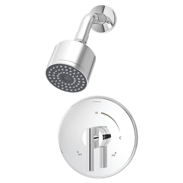 Symmons Dia 1-Handle Shower Faucet Trim Kit in Chrome (Valve not Included)
