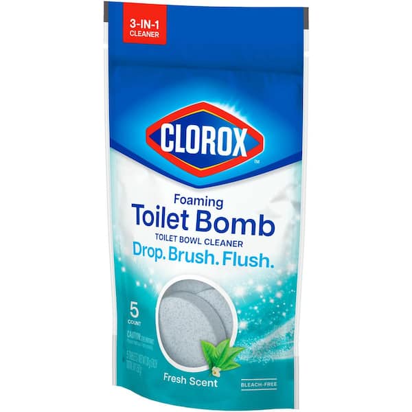 Clorox Foaming Toilet Bomb Fresh Scent Toilet Bowl Cleaner (5 