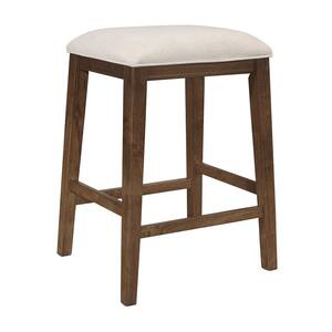 Shannon 26in. Wood Backless Counter Height Stool, Walnut