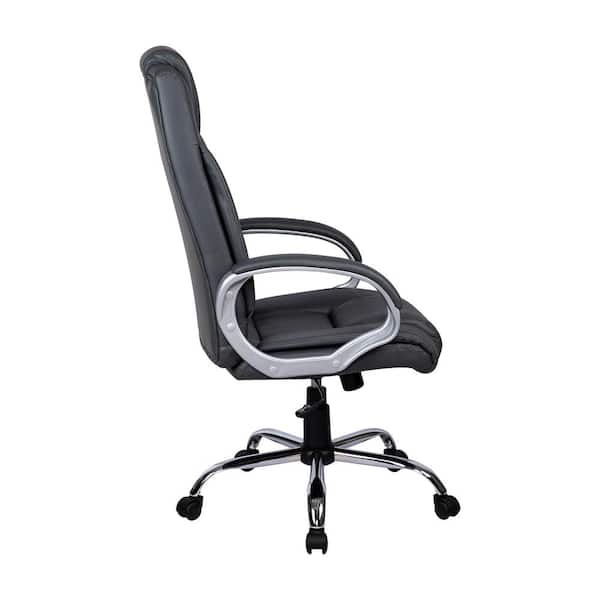 Maykoosh White High Back Executive Premium Faux Leather Office Chair with Back Support, Armrest and Lumbar Support