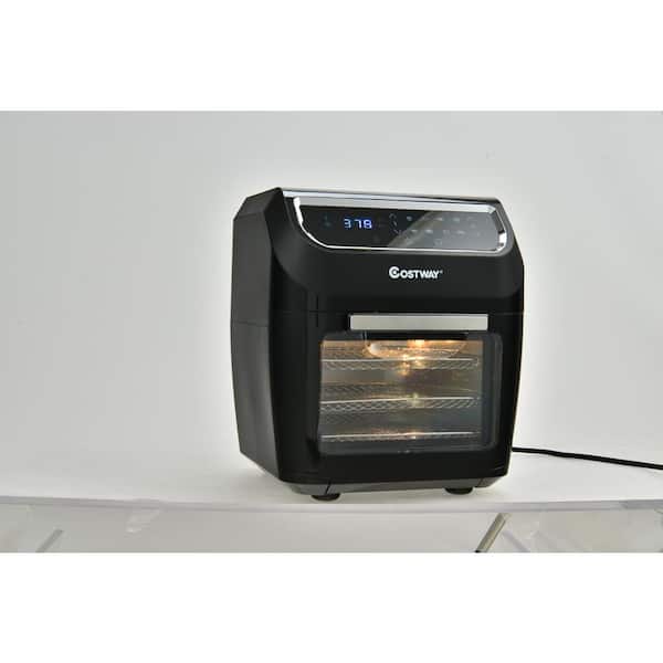 Costway 10.6 Quart Air Fryer Oven 1700W 7 in 1 Rotisserie Dehydrator w/ 8  Accessories Black, 1 unit - Kroger