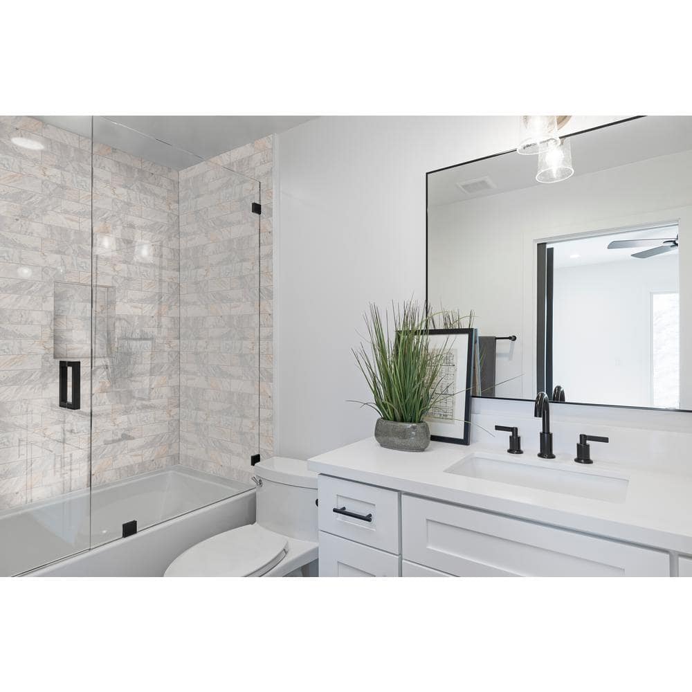 Capri Blue 4x12 Honed Marble Subway Tile