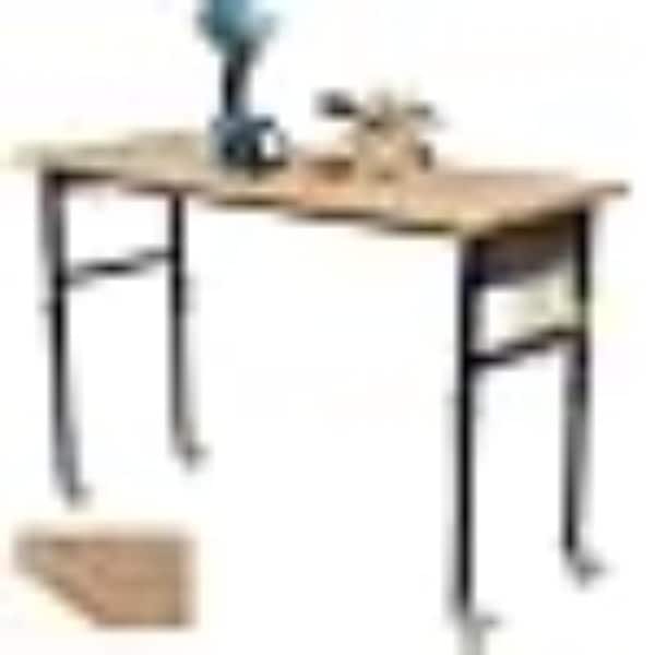 70" Adjustable Workbench with Power Outlet, 2200Lbs Capacity, Rubber Wood Top, 8-Level Height, Pegboard & Rolling Wheels