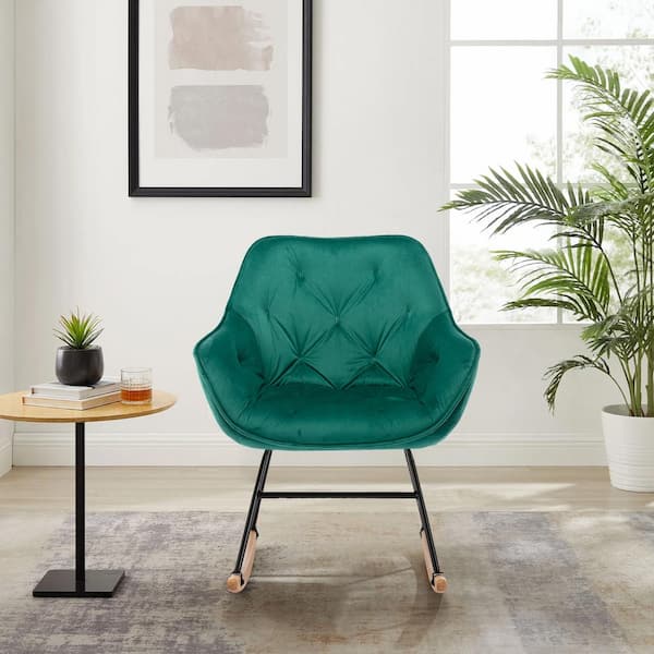 emerald green nursery glider