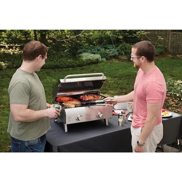 Cuisinart Portable Propane Tabletop Grill in Stainless Steel CGG