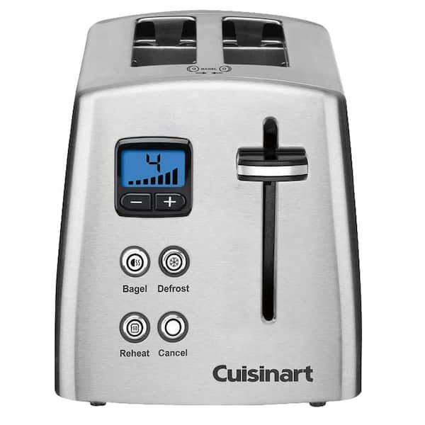 Cuisinart Touch to Toast 2-Slice Stainless Steel Wide Slot Toaster with Crumb Tray