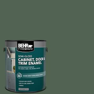 1 gal. #ICC-77 Sage Green Extra Durable Semi-Gloss Enamel Interior Paint &  Primer