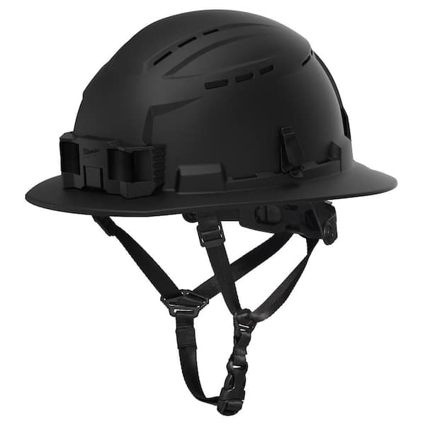 BOLT Black Type 2 Class C Full Brim Vented Safety Helmet