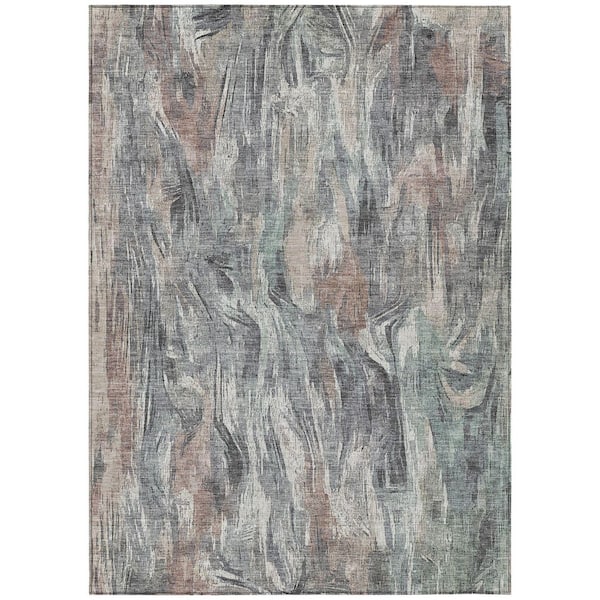 Chantille Machine Washable Indoor/Outdoor Abstract ACN2269 Gray 9 ft. x 12 ft. Area Rug
