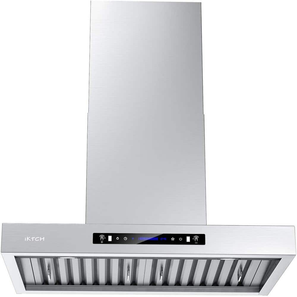 VIKIO 36 in. 900 CFM Wall Mount with LED Light Range Hood in 