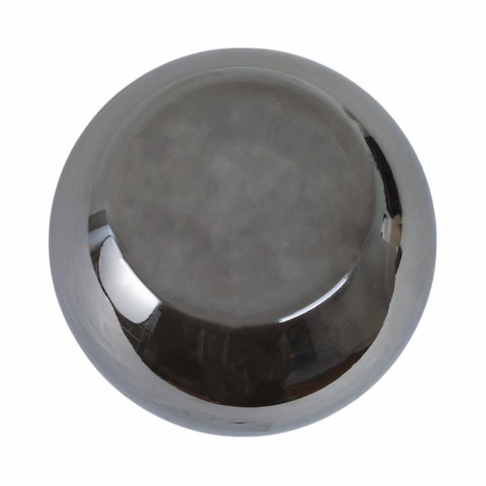 Silver Metallic 6" Glass Vase for Table Centerpieces