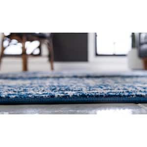 Bromley Wells Blue 6 ft. x 9 ft. Area Rug