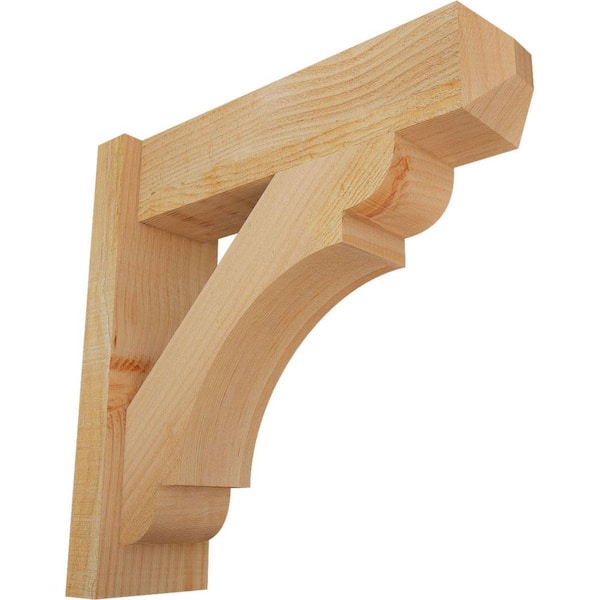 Ekena Millwork 6 in. x 20 in. x 20 in. Douglas Fir Olympic Craftsman Rough Sawn Outlooker