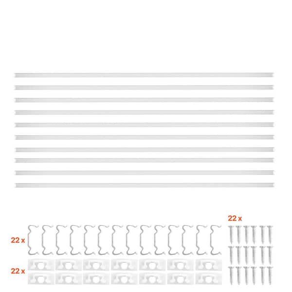 10-Pack 3.3 ft. /1M U Shape Recessed Light LED Aluminum Channel, with End Caps and Mounting Clips, for LED installations
