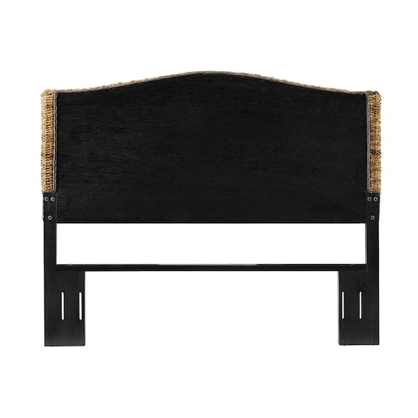 ALEXIA STAM 完売 ashley banana leaf No.4 Crosley Furniture Serena Queen Bed, Rustic Banana Leaf Weave