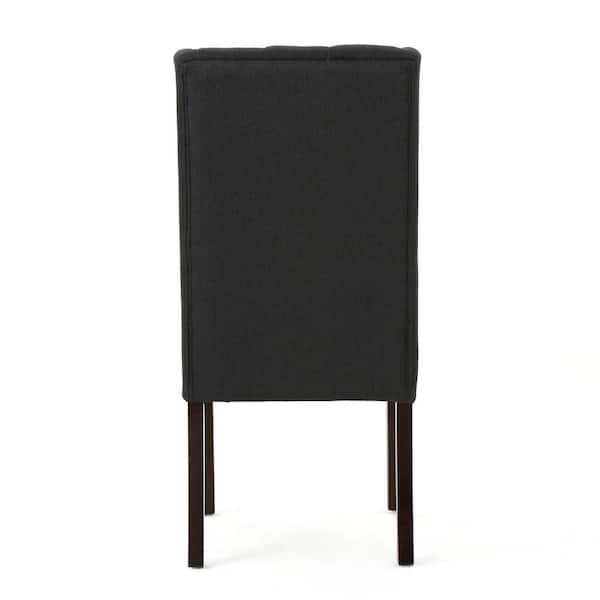 Noble House Beckstrom Black and Gray Upholstered Dining Side Chair (Set of  6) 106952 - The Home Depot