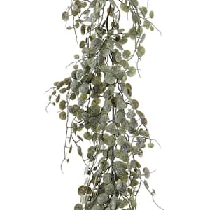 6 ft. Green Button Leaf Garland