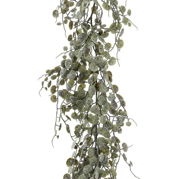 Regency International 6 ft. Green Button Leaf Garland