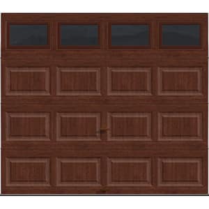 Classic Collection 8 ft. x 7 ft. 18.4 R-Value Intellicore Insulated Ultra-Grain Cherry Garage Door with Windows