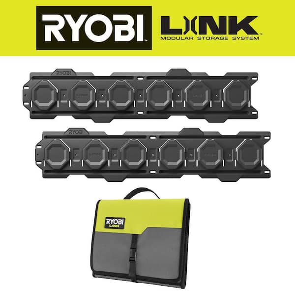 RYOBI LINK Wall Rails (2-Pack)​ with LINK Circular Saw Blade Storage
