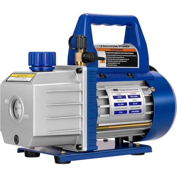 VIVOHOME 1/4 HP 3.5 CFM Single Stage Rotary Vane Air Vacuum Pump with Oil Bottle