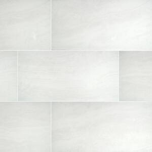 Pavia Blanc 24 in. x 48 in. Matte Porcelain Floor and Wall Tile (16 sq. ft./Case)
