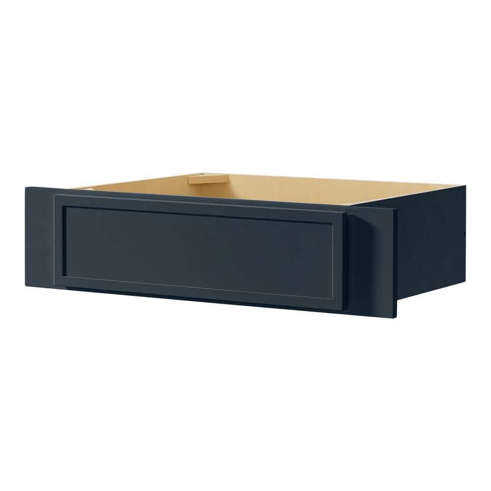 Leyton 30 in. W x 21 in. D x 7.5 in. H Ready To Assemble Plywood Slim Shaker Knee Drawer Base Cabinet in Ink Blue price history on PriceWatchPro