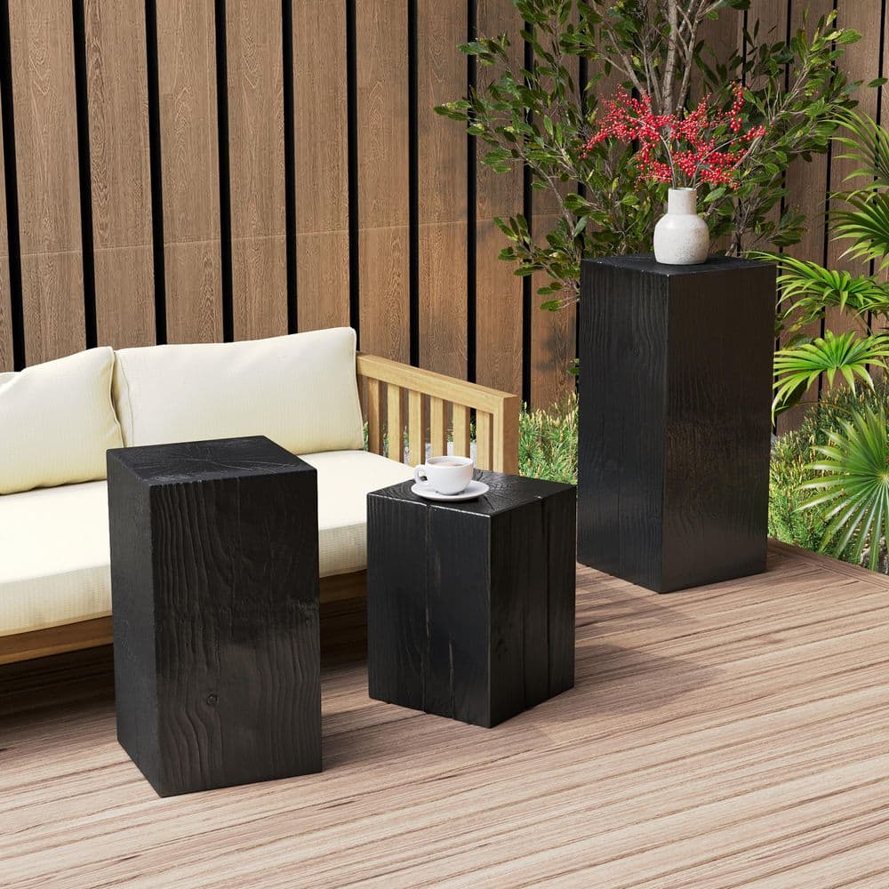 CHRISTOPHER KNIGHT HOME Axis Patio 3-Piece Wood-Look Square-Column