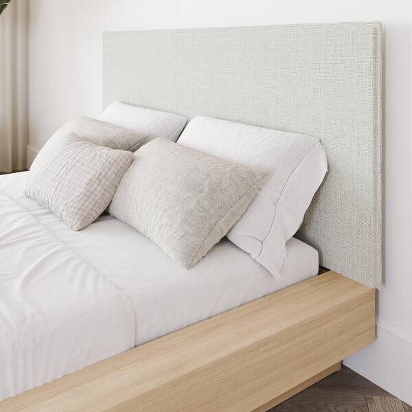Nexera Julian Beige Oak Frame Queen Size Platform Bed with Nexera Julian Beige Oak Frame Queen Size Platform Bed with