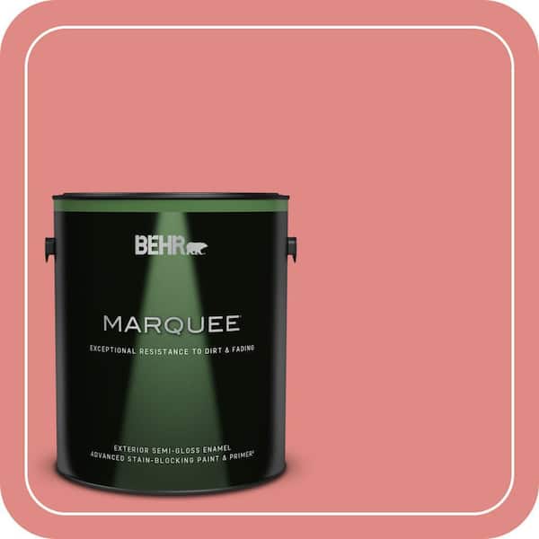 BEHR MARQUEE 1 gal. Home Decorators Collection #HDC-SP16-12 Begonia Semi-Gloss Enamel Exterior Paint & Primer