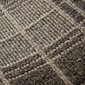 6 in. x 6 in. Pattern Carpet Sample - Checkerboard - Color Stone/Coal