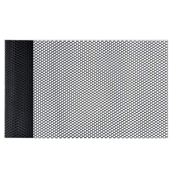 590 in. L x 15.7 in. H Black Plastic Mesh Roll, Garden Fence Netting Barrier