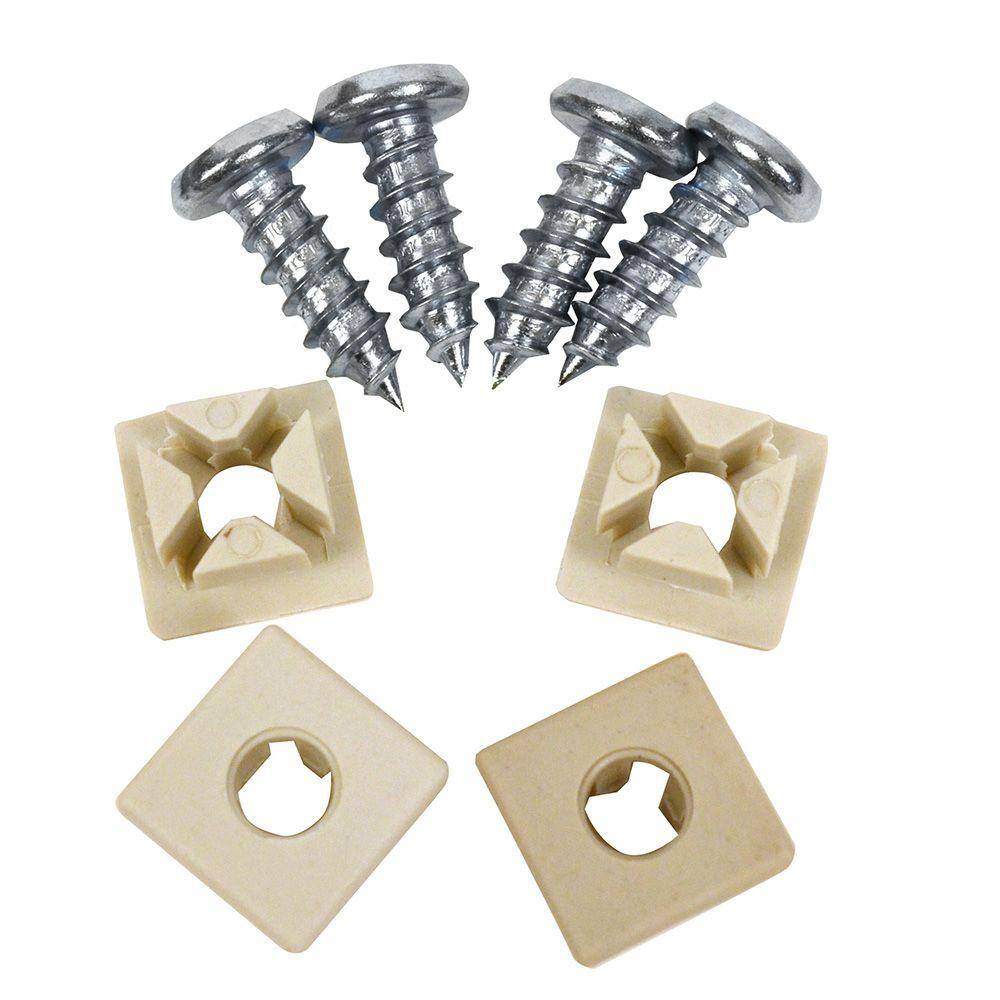 How to attach number plates without screws