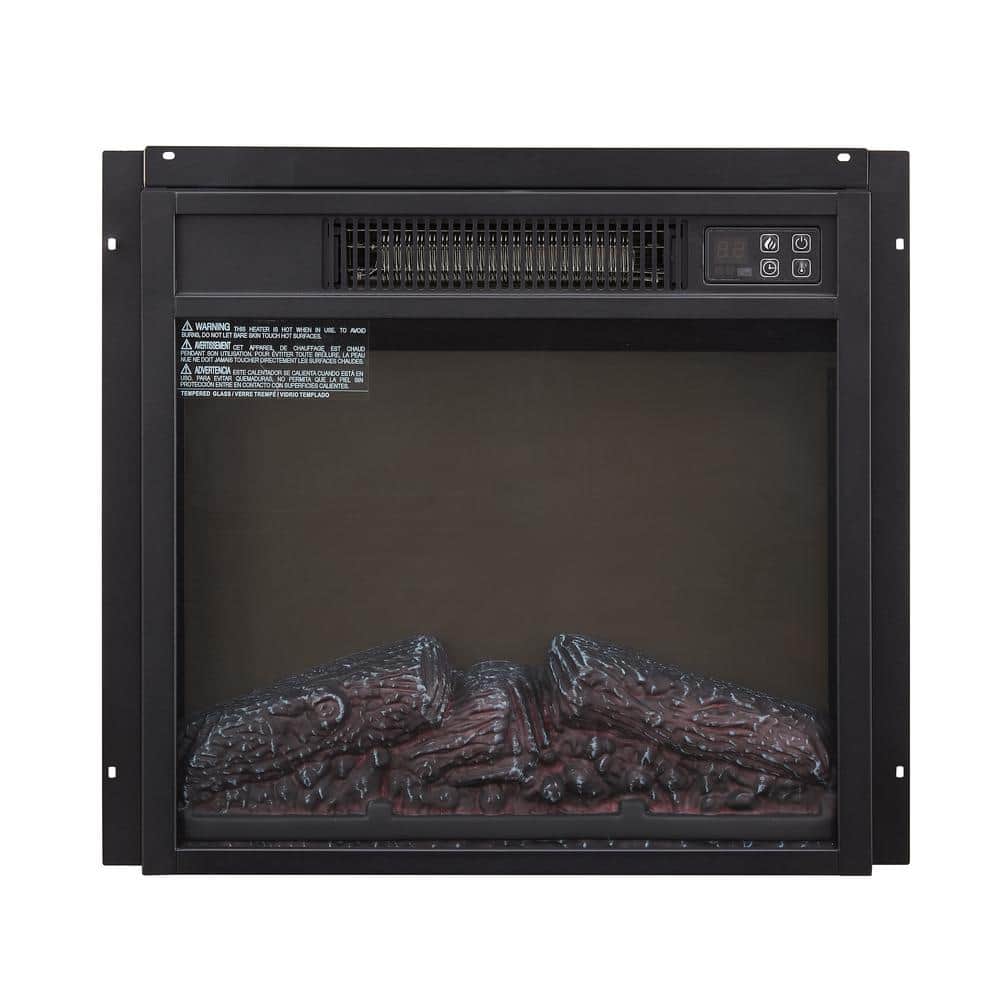 18 in. Electric Fireplace Insert With Built-In Overheating Protection and 3