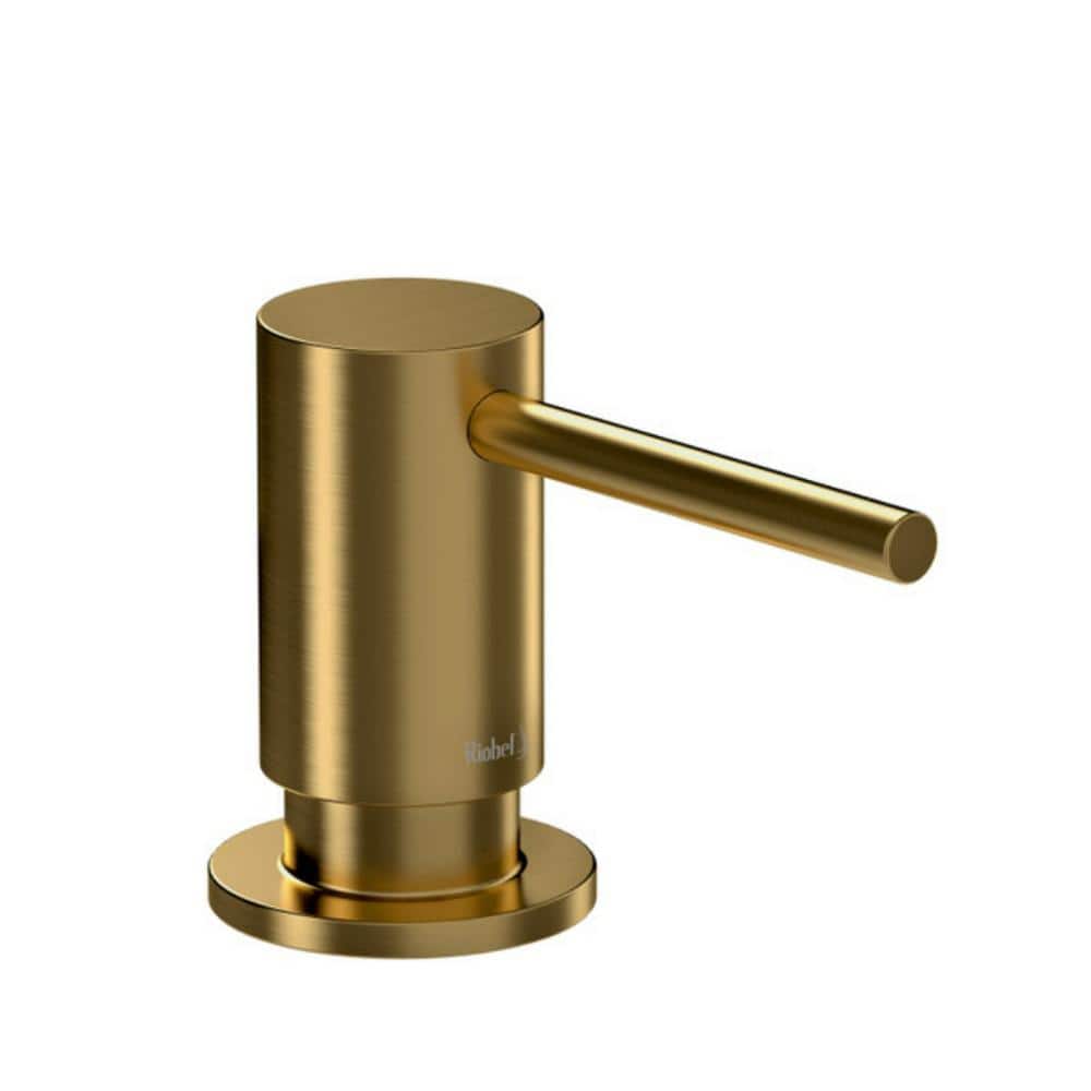 RIOBEL Soap Dispenser in Brushed Gold SD8BG - The Home Depot