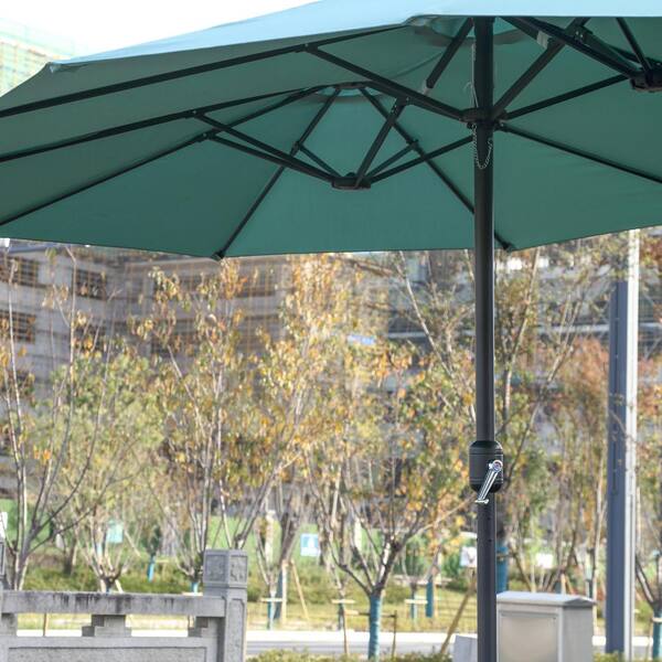 CUNE 傘 Siavonce 14.8 ft. Double Sided Outdoor Umbrella Rectangular