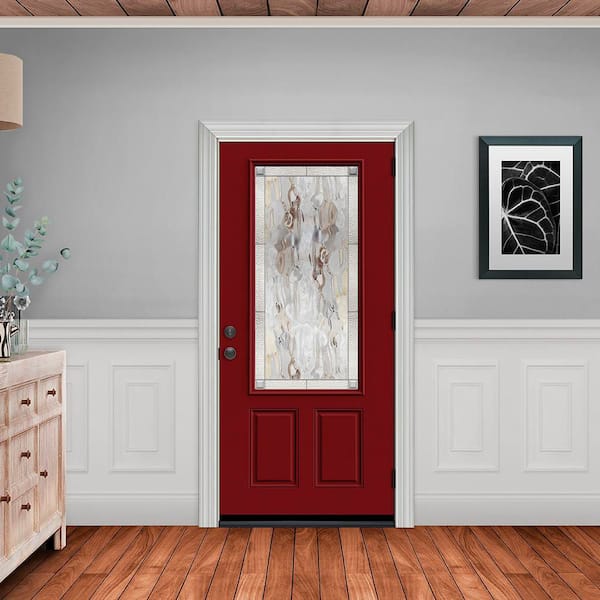 JELD-WEN 36 in. x 80 in. Left Hand 3/4 Lite Wendover Decorative