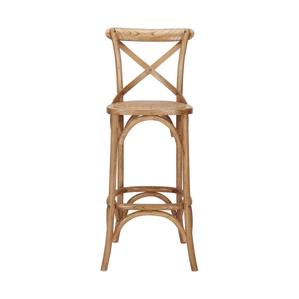 Home Decorators Collection Mavery Patina Oak Finish Wood Bar Stool with