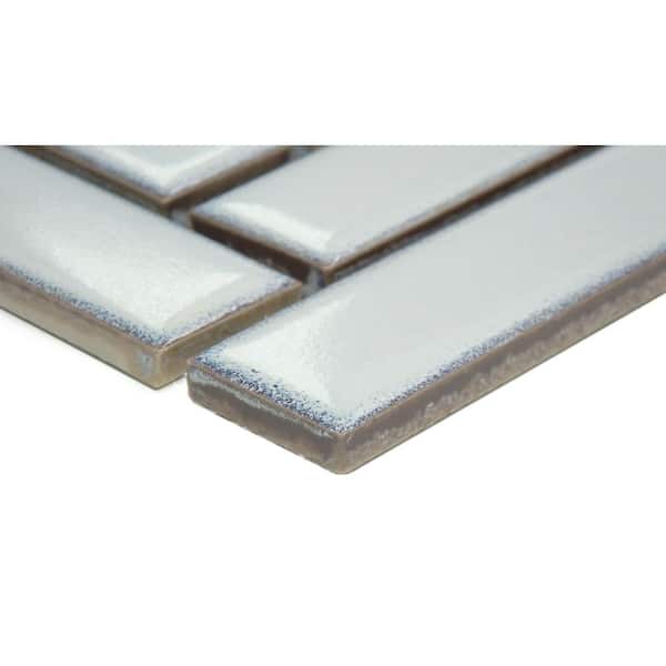 Regala 20-Pack Gift 8 in. x 10 in. Glossy Herringbone Mosaic Porcelain Wall Tile (10.92 sq. ft./Case)