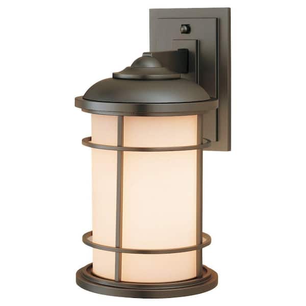 Generation Lighting Lighthouse 1-Light Burnished Bronze Outdoor 13.5 in. Wall Lantern Sconce