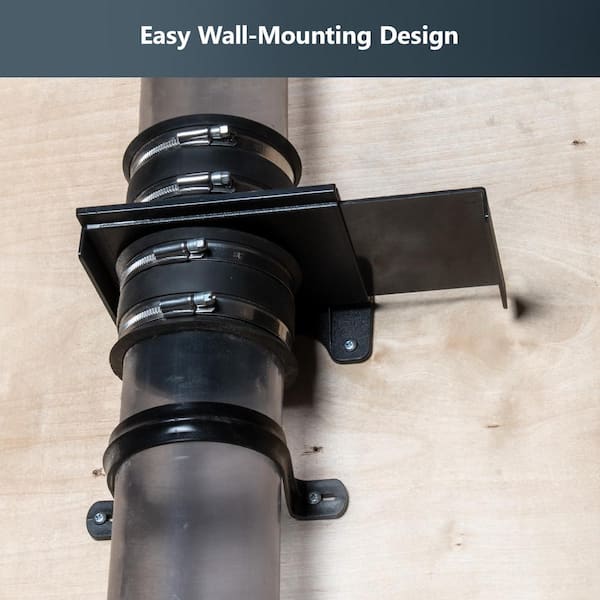 4 in. Wall Mounting Blast Gate with Bracket for Dust Collector, Dust Collection Fittings (4-Pack)