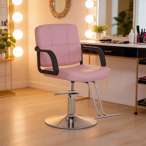 椅子 BARBER CHAIR PU Leather 360° Swivel Barber Chair 350 lbs. Capacity Heavy Duty