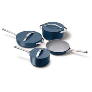 Caraway Home 2pc Nonstick Ceramic Mini Fry Pan and Mini Sauce Pan Set  Charcoal Gray
