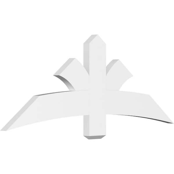 Ekena Millwork Davenport 60 in. W x 22.5 in. H x 2 in. D Signature Polyurethane Bracket