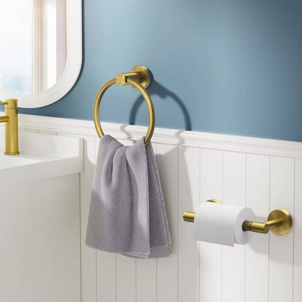 Brushed Gold Stainless Steel Bathroom Hardware Set